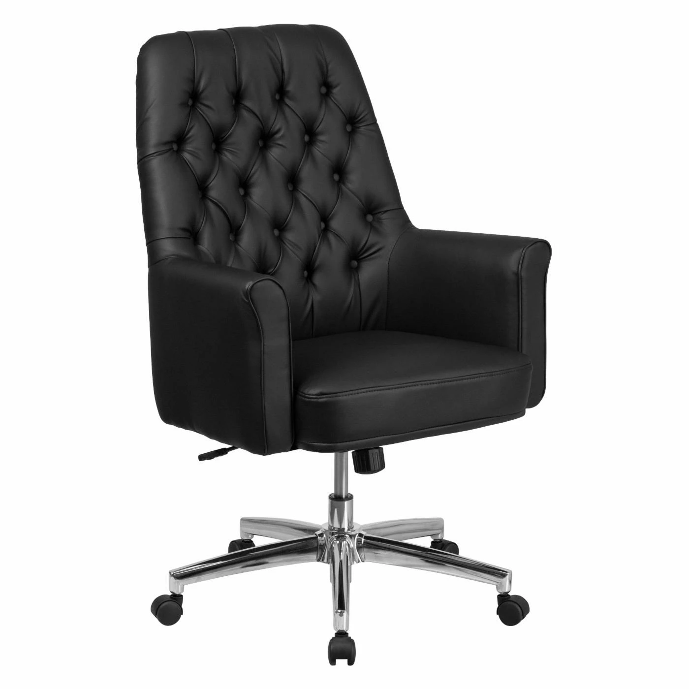 Promo ๐ฏ Executive Chairs Flash Furniture Mid-Back Traditional Tufted Black Leather Executive Swivel Chair With Arms ๐ 3 Promo ๐ฏ Executive Chairs Flash Furniture Mid-Back Traditional Tufted Black Leather Executive Swivel Chair With Arms ๐