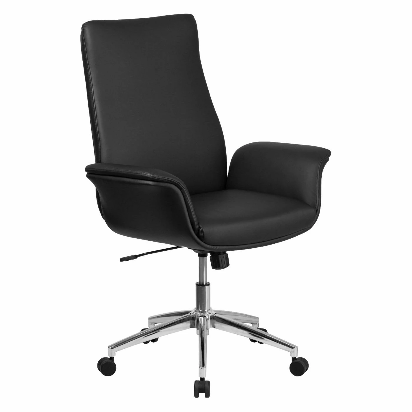 Cheapest 🎉 Executive Chairs Flash Furniture Mid-Back Black Leather Executive Swivel Chair With Flared Arms ⌛ 3 Cheapest 🎉 Executive Chairs Flash Furniture Mid-Back Black Leather Executive Swivel Chair With Flared Arms ⌛