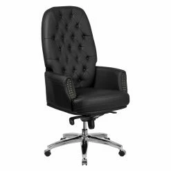 Best Pirce ⭐ Executive Chairs Flash Furniture High Back Tufted Leather Executive Swivel Office Chair With Arms 💯