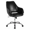 New 💯 Task Chairs Flash Furniture Madrid Leather Mid Back Office Chair 😀 -Office & Desk Chairs Sales masterFLSH2178