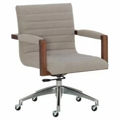 Budget 🧨 Task Chairs Hooker Furniture Elon Upholstered Swivel Desk Chair ⭐