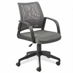 Outlet 🛒 Executive Chairs Leick Home Adjustable Height Mesh Back Office Desk Chair, Gray 🎁