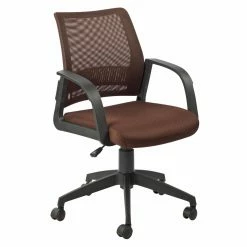 Promo 🥰 Task Chairs Leick Home Deep Brown Mesh Back Office Chair 👏