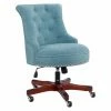 New ⭐ Executive Chairs Linon Sinclair Executive Office Chair With Nailhead Trim 🔔 -Office & Desk Chairs Sales masterLHD1475