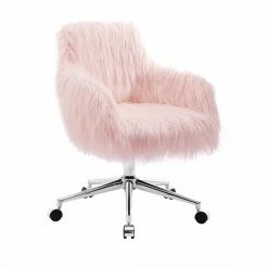 Discount 🎁 Executive Chairs Linon Fiona Office Chair With Chrome Base 😀