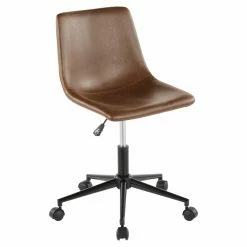 Flash Sale 🧨 Task Chairs LumiSource Duke Adjustable Height Armless Office Task Chair 🔥