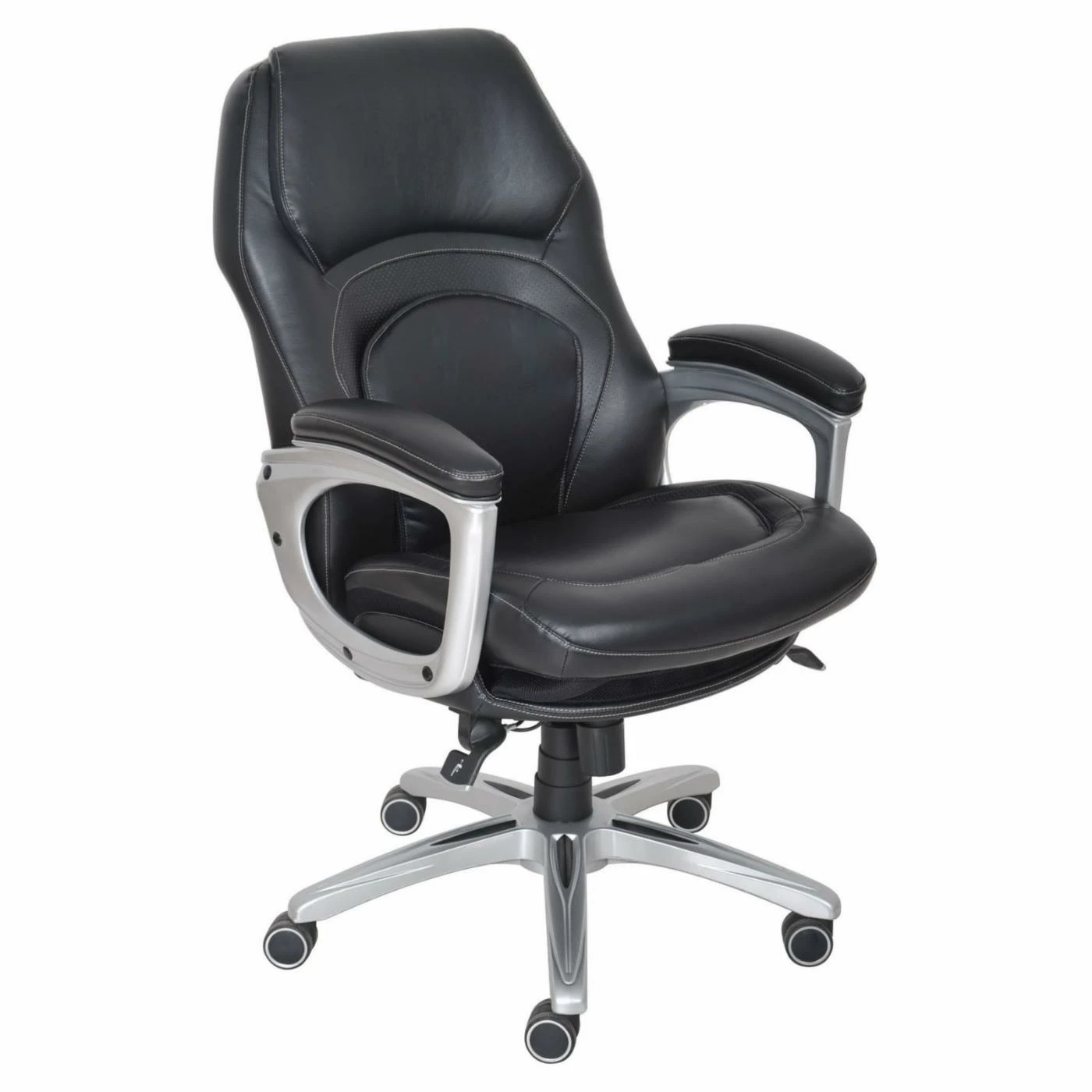 Budget β Executive Chairs Serta Back In Motion Health & Wellness Eco-friendly Bonded Leather Executive Office Chair - Smooth Black π 3 Budget β Executive Chairs Serta Back In Motion Health & Wellness Eco-friendly Bonded Leather Executive Office Chair - Smooth Black π