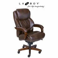 Deals 😍 Executive Chairs La-Z-Boy Delano Big And Tall Executive Office Chair - Chestnut ✨