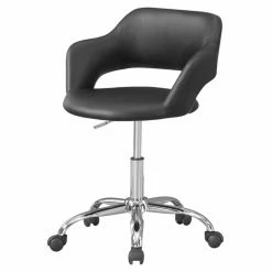 Best deal 😍 Task Chairs Monarch Specialties Mid-Century Modern Faux Leather Mid-Back Office Task Chair 👍