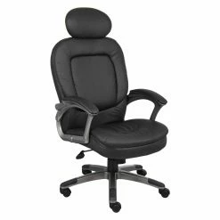 Cheap 🎁 Executive Chairs Boss Executive Pillow Top Chair With Headrest ❤️