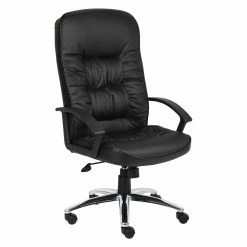 Brand new 🔔 Executive Chairs Boss High Back Leatherplus Chair In Black 🛒