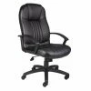 Coupon 🎉 Executive Chairs Boss High Back Leatherplus Chair In Black Finish 🥰 -Office & Desk Chairs Sales masterNORS081
