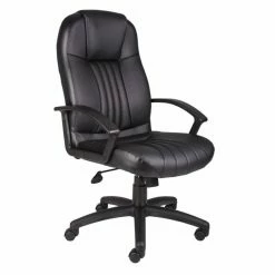 Coupon 🎉 Executive Chairs Boss High Back Leatherplus Chair In Black Finish 🥰