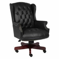 New 🌟 Executive Chairs Boss Wingback Traditional Desk Chair 👍