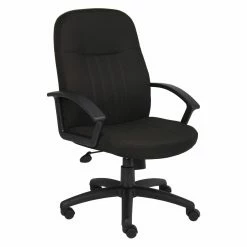 Hot Sale ✨ Task Chairs Boss Mid Back Fabric Managers Chair In Black ⭐