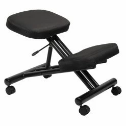 Budget 👍 Alternative Seating Boss B248 Ergonomic Kneeling Stool - Black ⌛