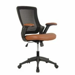 Promo ✨ Executive Chairs Techni Mobili Mid-Back Mesh Office Chair - Brown 🎉