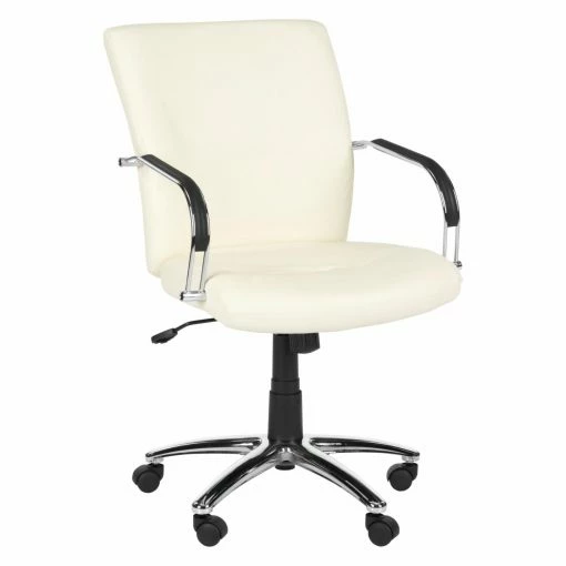 Deals 🎉 Executive Chairs Safavieh Lysette Desk Chair - White 🛒 -Office & Desk Chairs Sales masterSAV3639
