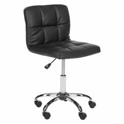 Flash Sale 😉 Executive Chairs Safavieh Brunner Desk Chair - Black 🎉
