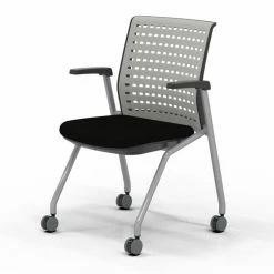 Hot Sale 😉 Task Chairs Mayline Thesis Upholstered Training Chair With Arms 🛒