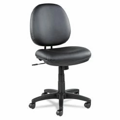 Coupon 😉 Task Chairs Alera Interval Series Leather Swivel/Tilt Task Chair - Black ✔️