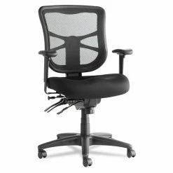 Cheap 👍 Task Chairs Alera Elusion Series Mesh Mid-Back Multifunction Chair - Black 💯