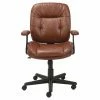Discount 👏 Task Chairs OIF Leather Swivel/Tilt Task Chair - Chestnut Brown 💯