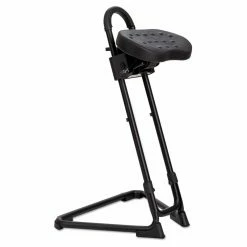 Best deal 👏 Alternative Seating Alera Plus SS Series Sit/Stand Adjustable Stool - Black 💯