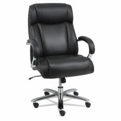 Deals 👍 Executive Chairs Alera Maxxis Series Big And Tall Leather Chair - Black/Chrome 👍