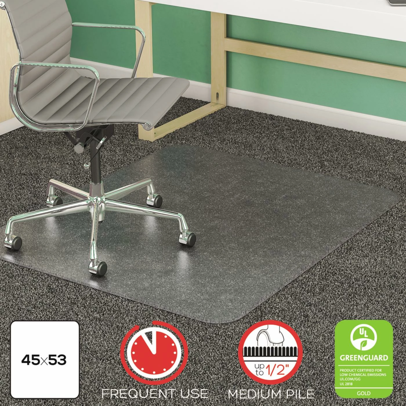 Deals ๐คฉ Computer Chair Mats Deflect-o 45 X 53 SuperMat Beveled Clear Chair Mat For Medium Pile Carpet ๐ฅฐ 3 Deals ๐คฉ Computer Chair Mats Deflect-o 45 X 53 SuperMat Beveled Clear Chair Mat For Medium Pile Carpet ๐ฅฐ