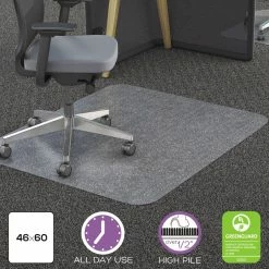 Best Pirce 😀 Computer Chair Mats Deflect-o 46 X 60 Chair Mat For All Pile Carpet 🥰