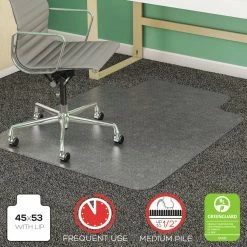 Buy 🧨 Computer Chair Mats Deflect-o 45 X 53 SuperMat Chair Mat For Medium Pile Carpet 🔥