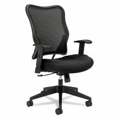 Cheapest 🎁 Task Chairs Basyx By HON VL702 High-Back Swivel/Tilt Work Chair - Black Mesh 💯