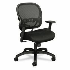 Cheapest ⭐ Task Chairs Basyx By HON VL712 Mid-Back Swivel/Tilt Work Chair - Black Mesh ⌛