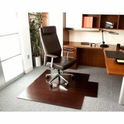 Deals 😉 Computer Chair Mats Anji Mountain Deluxe Bamboo Roll-Up Chair Mat - Dark Cherry ❤️ -Office & Desk Chairs Sales scaleANJ068