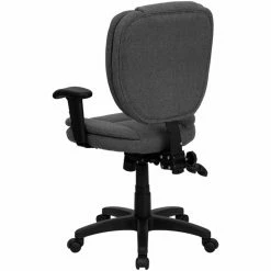 Outlet 💯 Task Chairs Flash Furniture Mid-Back Multi-Functional Ergonomic Task Chair 🎉 -Office & Desk Chairs Sales scaleFLSH079