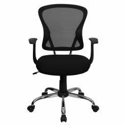 Best Sale 🥰 Task Chairs Flash Furniture Mid-Back Office Chair With Chrome Finished Base 👏 -Office & Desk Chairs Sales scaleFLSH094