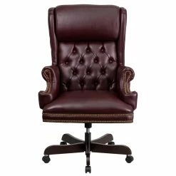 Discount 🤩 Executive Chairs Flash Furniture High Back Traditional Tufted Leather Executive Swivel Office Chair 👏 -Office & Desk Chairs Sales scaleFLSH1637