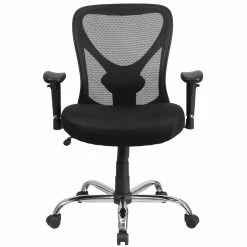 Discount 🥰 Task Chairs Flash Furniture HERCULES Series Big & Tall Mesh Swivel Task Chair With Height Adjustable Back And Arms 🧨 -Office & Desk Chairs Sales scaleFLSH1658