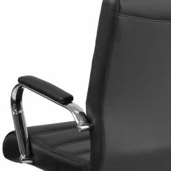 Coupon 🎉 Task Chairs Flash Furniture Mid-Back Leather Executive Swivel Office Chair With Chrome Arms 🌟 -Office & Desk Chairs Sales scaleFLSH1679