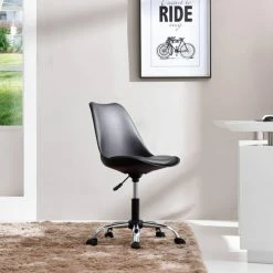 Flash Sale 💯 Hodedah Imports Task Chairs Hodedah Armless Office Chair With Cushion 😉 -Office & Desk Chairs Sales scaleHODE035