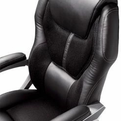 Outlet 😉 Executive Chairs Serta Puresoft Faux Leather With Mesh Executive Office Chair - Black 😉 -Office & Desk Chairs Sales scaleMILL008