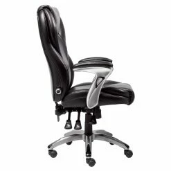 Deals 🤩 Executive Chairs Serta Bonded Leather Ergo-Executive Office Chair - Black 🥰 -Office & Desk Chairs Sales scaleMILL013