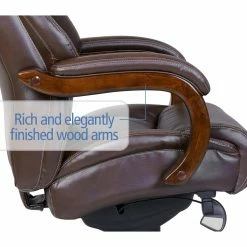 Deals 😍 Executive Chairs La-Z-Boy Delano Big And Tall Executive Office Chair - Chestnut ✨ -Office & Desk Chairs Sales scaleMILL111