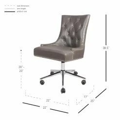 Best Sale 👏 Executive Chairs New Pacific Direct Inc Cadence Bonded Leather Office Chair 🎁 -Office & Desk Chairs Sales scaleNEWC089
