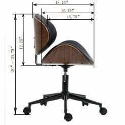 Cheap 👍 OS Home And Office Furniture Task Chairs Os Home And Office Swivel Wood Back Home Office Chair ✔️ -Office & Desk Chairs Sales scaleOLP271