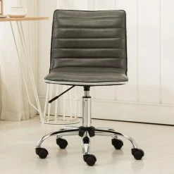 Best Pirce 🔔 Task Chairs Roundhill Furniture Fremo Chromel Contemporary Office Chair 🥰 -Office & Desk Chairs Sales scaleROUN110