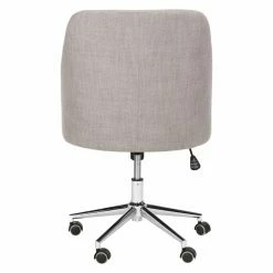 Budget 😉 Executive Chairs Safavieh Adrienne Fabric Chrome Leg Swivel Office Chair 🛒 -Office & Desk Chairs Sales scaleSAV8241