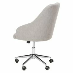 Cheap 🔥 Executive Chairs Safavieh Evelynn Tufted Fabric Chrome Leg Swivel Office Chair ✨ -Office & Desk Chairs Sales scaleSAV8242