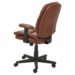 Discount 👏 Task Chairs OIF Leather Swivel/Tilt Task Chair - Chestnut Brown 💯 -Office & Desk Chairs Sales scaleUST2085